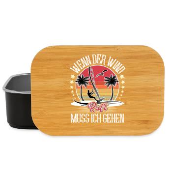 Windsurfen Windsurfer Windsurf - Lunch Box - Schwarz - Vorne
