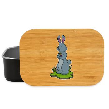 Bunny Flowers - Lunch Box - black - Front