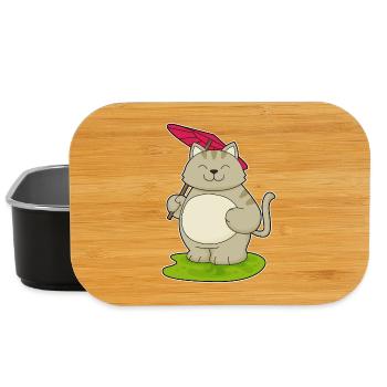 Katze Regenschirm - Lunch Box - Schwarz - Vorne