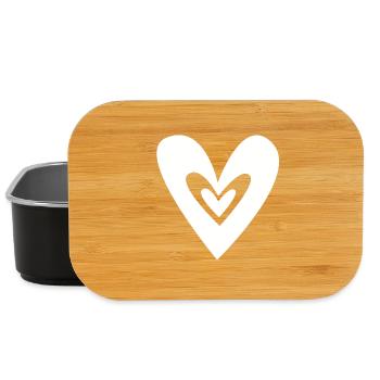 Herz Herze - Lunch Box - Schwarz - Vorne