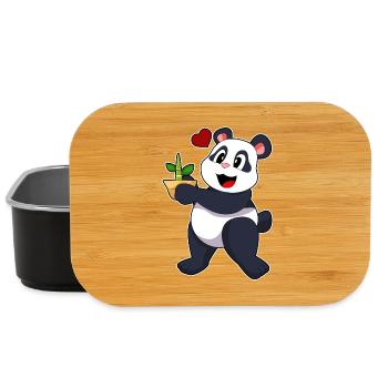 Panda Bambou - Boîte à goûter - noir - Devant