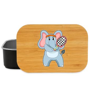 Raquette de tennis éléphant - Boîte à goûter - noir - Devant