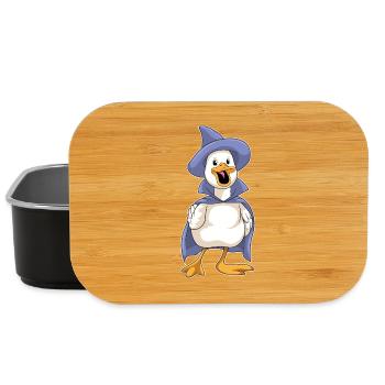 Duck Halloween Witch - Lunch Box - black - Front