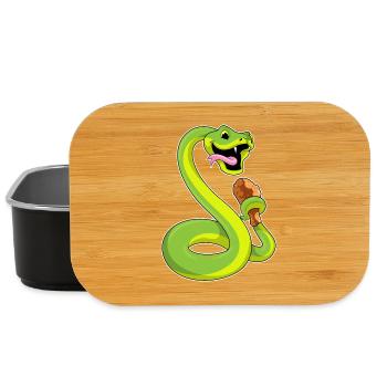 Poulet serpent - Boîte à goûter - noir - Devant