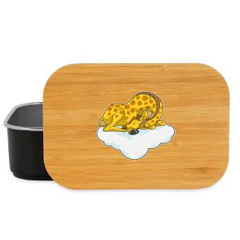 Giraffe Schlafen Wolke - Lunch Box - Schwarz - Vorne