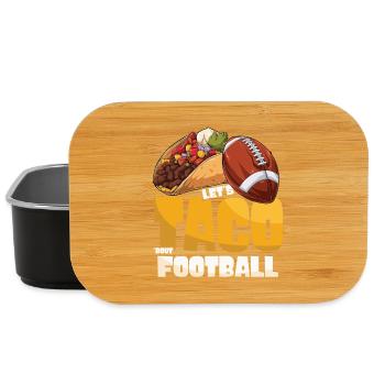 Taco Bout Football Match Day - Lunch Box - black - Front