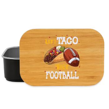 Taco Bout Football Match Day - Lunch Box - black - Front