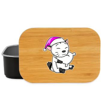 Katze Katzenrasse American Bobtail - Lunch Box - Schwarz - Vorne