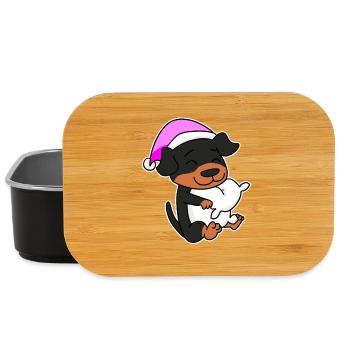 Hund Hunderasse Rottweiler - Lunch Box - Schwarz - Vorne