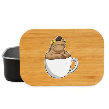 Frosch Kaffee Kaffeebohne - Lunch Box - Schwarz - Vorne