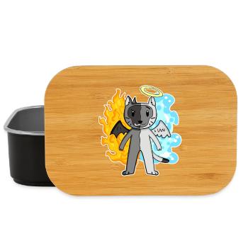 Katze Katzenrasse Birma - Engel und Teufel - Lunch Box - Schwarz - Vorne