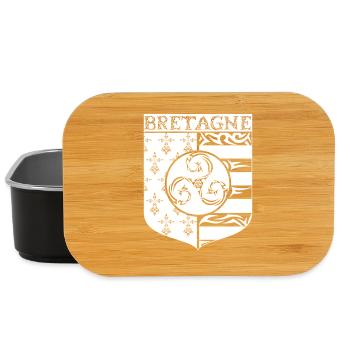 Bretagne Blason Gwenn Ha Du Tribal Triskèle - Boîte à goûter - noir - Devant