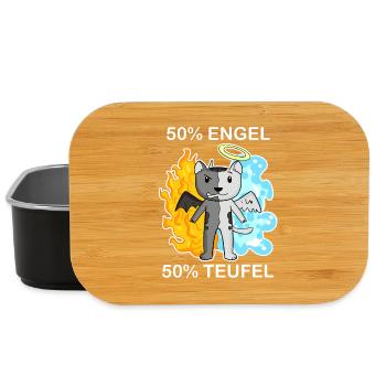 Katze Katzenrasse Burmilla - Engel und Teufel - Lunch Box - Schwarz - Vorne