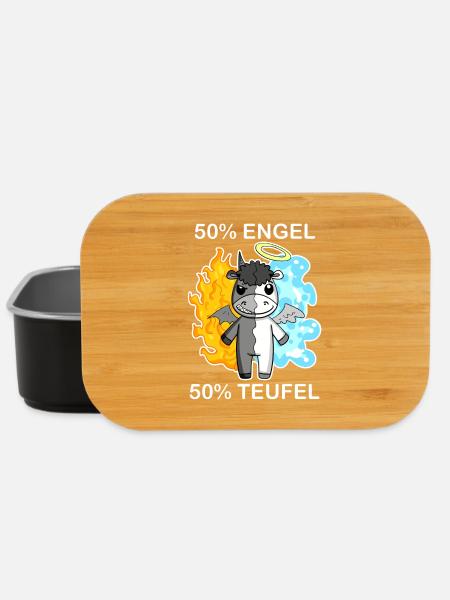 Esel - Engel und Teufel - Lunch Box - Schwarz