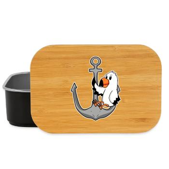 Anchor and seagull - Lunch Box - black - Front