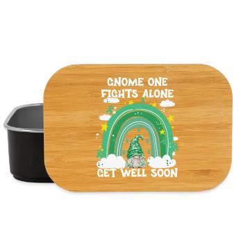 Gnome One Fights Alone Liver Cancer - Lunch Box - black - Front