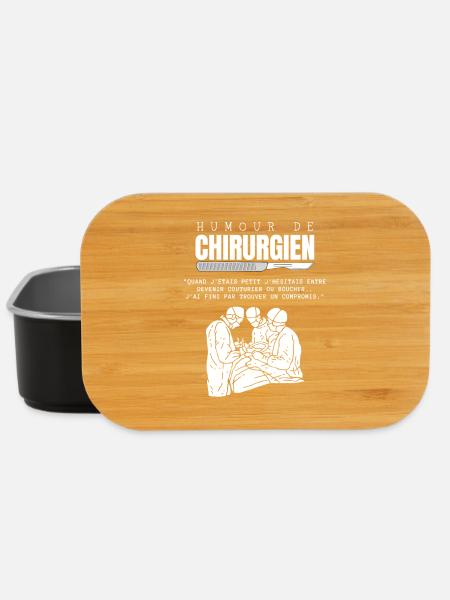 Humour de Chirurgien - Boîte à goûter - noir