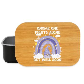 Gnome One Fights Alone Stomach Cancer - Lunch Box - black - Front