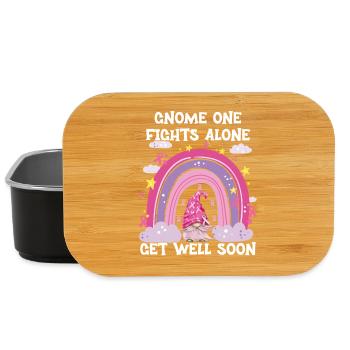 Gnome One Fights Alone Breast Cancer - Lunch Box - black - Front