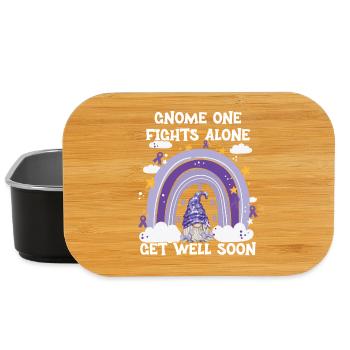 Gnome One Fights Alone Hodgkin Lymphoma - Lunch Box - black - Front
