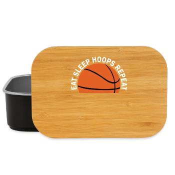 Manger des cerceaux de sommeil Répéter le basketball - Boîte à goûter - noir - Devant
