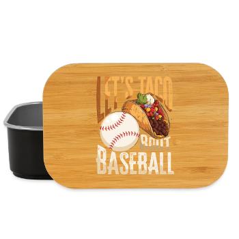 Let’s Taco Bout Baseball - Boîte à goûter - noir - Devant