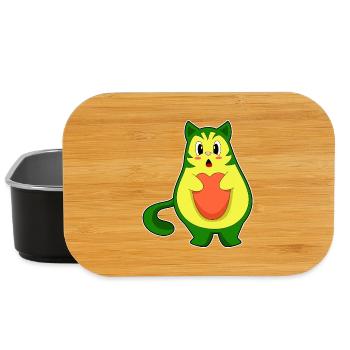 Avocat de chat - Boîte à goûter - noir - Devant