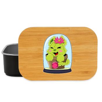 Cat Cactus - Lunch Box - black - Front