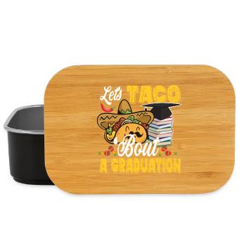 Tacos for a graduation ceremony - Lunch Box - black - Front
