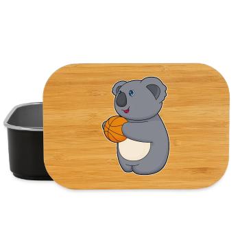 Koala Basketball Player Basketball - Lunch Box - black - Front