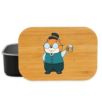 Hamster Bier - Lunch Box - Schwarz - Vorne