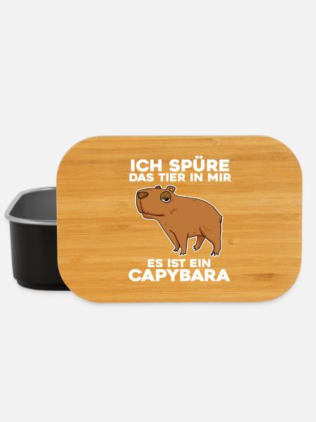 Capybara Wasserschwein - Lunch Box - Schwarz