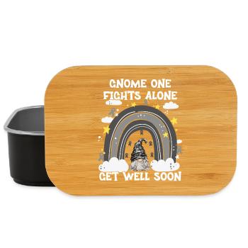 Gnome One combat seul le cancer de la peau - Boîte à goûter - noir - Devant