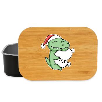 Crocodile Noël Sommeil Sommeil Sommeil Sommeil - Boîte à goûter - noir - Devant