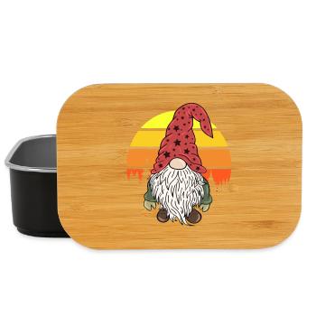Noël Nain Gnome Vintage - Boîte à goûter - noir - Devant