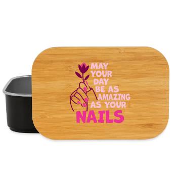 May Your Day Be As Amazing Nail Aunt - Lunch Box - black - Front
