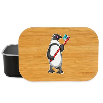 Penguin Toothbrush - Lunch Box - black - Front