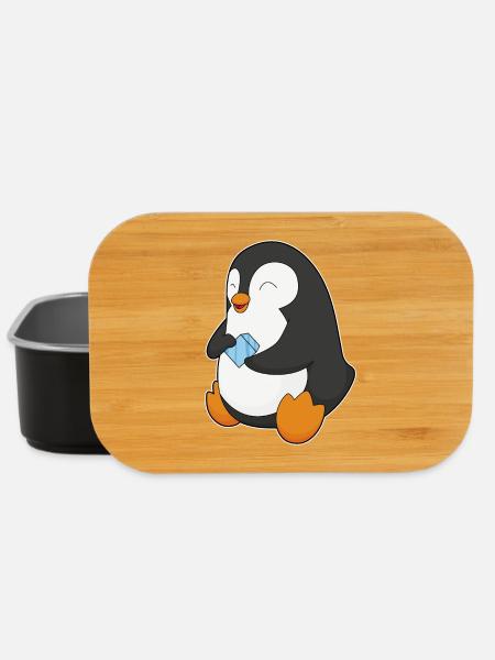 Pinguin Eiswürfel - Lunch Box - Schwarz
