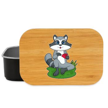 Cartes de poker Raccoon - Boîte à goûter - noir - Devant