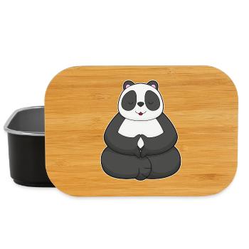 Panda Yoga Fitness Meditation - Lunch Box - black - Front