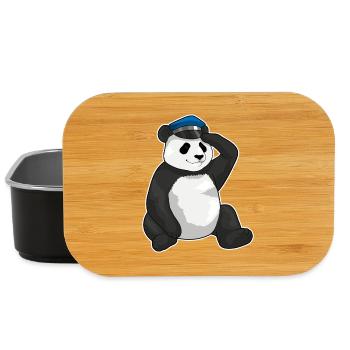 Police de Panda Police Cap - Boîte à goûter - noir - Devant