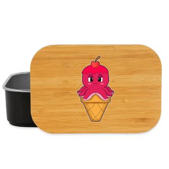 Krake Waffeleis  - Lunch Box - Schwarz - Vorne