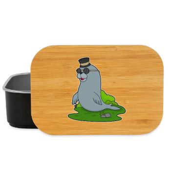 Chapeau haut-de-forme Gentleman Seal - Boîte à goûter - noir - Devant