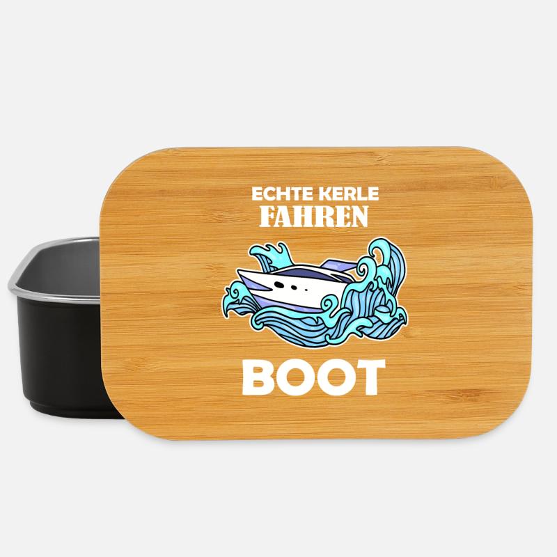 Boote Motorboot Kapitän Boot Seefahrt Geschenk - Lunch Box - Schwarz