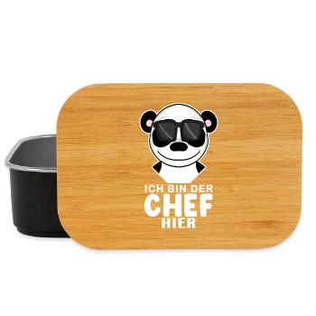 Cool Panda Chef - Lunch Box - Schwarz - Vorne