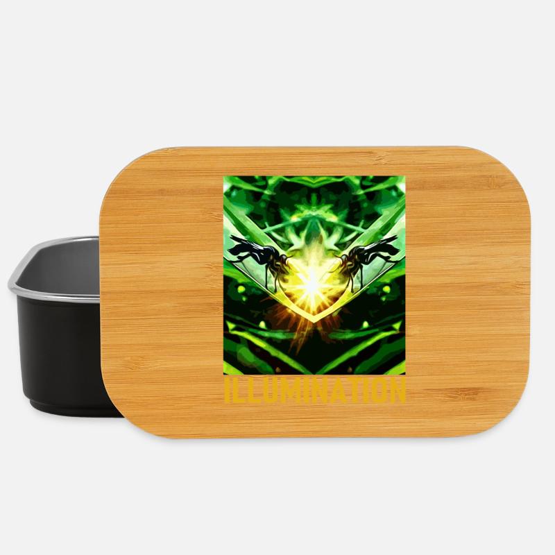 Grünes Illumination Motiv - Lunch Box - Schwarz