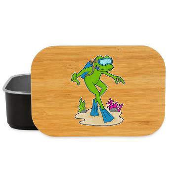 Plongeon de plongée de nage - Boîte à goûter - noir - Devant