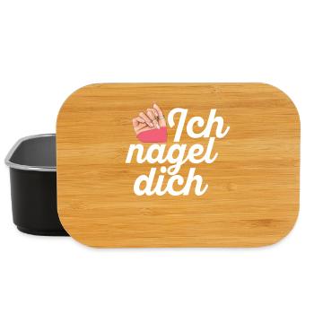 Ich Nagel Dich Nageldesignerin - Lunch Box - Schwarz - Vorne