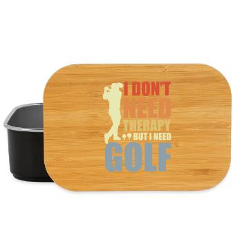 Lustiger Golf Witz - Lunch Box - Schwarz - Vorne