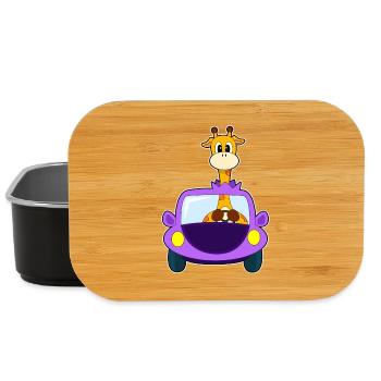 Giraffe Car - Lunch Box - black - Front